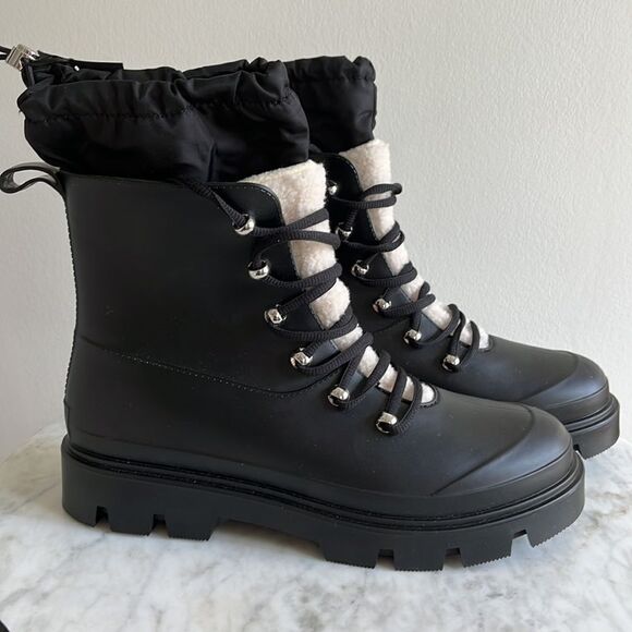 Marc Fisher Freely Waterproof Lace Up Boots, Black Size 9, NWT, NWOB - Picture 6 of 10